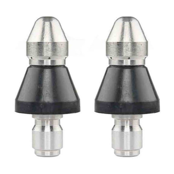 Blasgw 1/4 Inch Pressure Washer Sewer Jet Nozzle Set - Drain Cleaning Kit with Stainless Steel Nozzles for Pipes, Removes Clogs & Blockages in Residential & Commercial Lines A