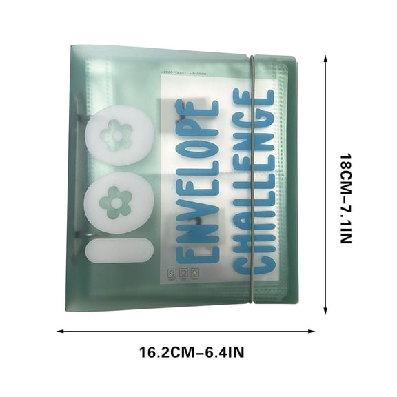 Blasgw 100-Pack Envelope Cash Stuffing Savings Challenge Binder Labels - Self-Adhesive Transparent Plastic for Tagging Files, Shelves, Boxes Easy to Swap Inserts Included Blue