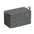 thumbnail image 1 of Blasgw 1PC Clothing And Quilt Storage Bag, Large Capacity Luggage Packaging Bag, Household Wardrobe Organizer Pouch Gray, 1 of 3