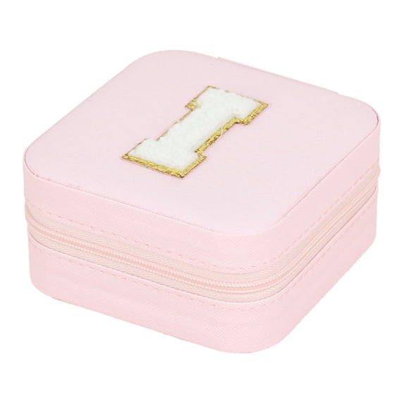 Blasgw 26 Letters Earring Jewelry Display Storage Box Case Organizer Flannel Tray Holder Gift I