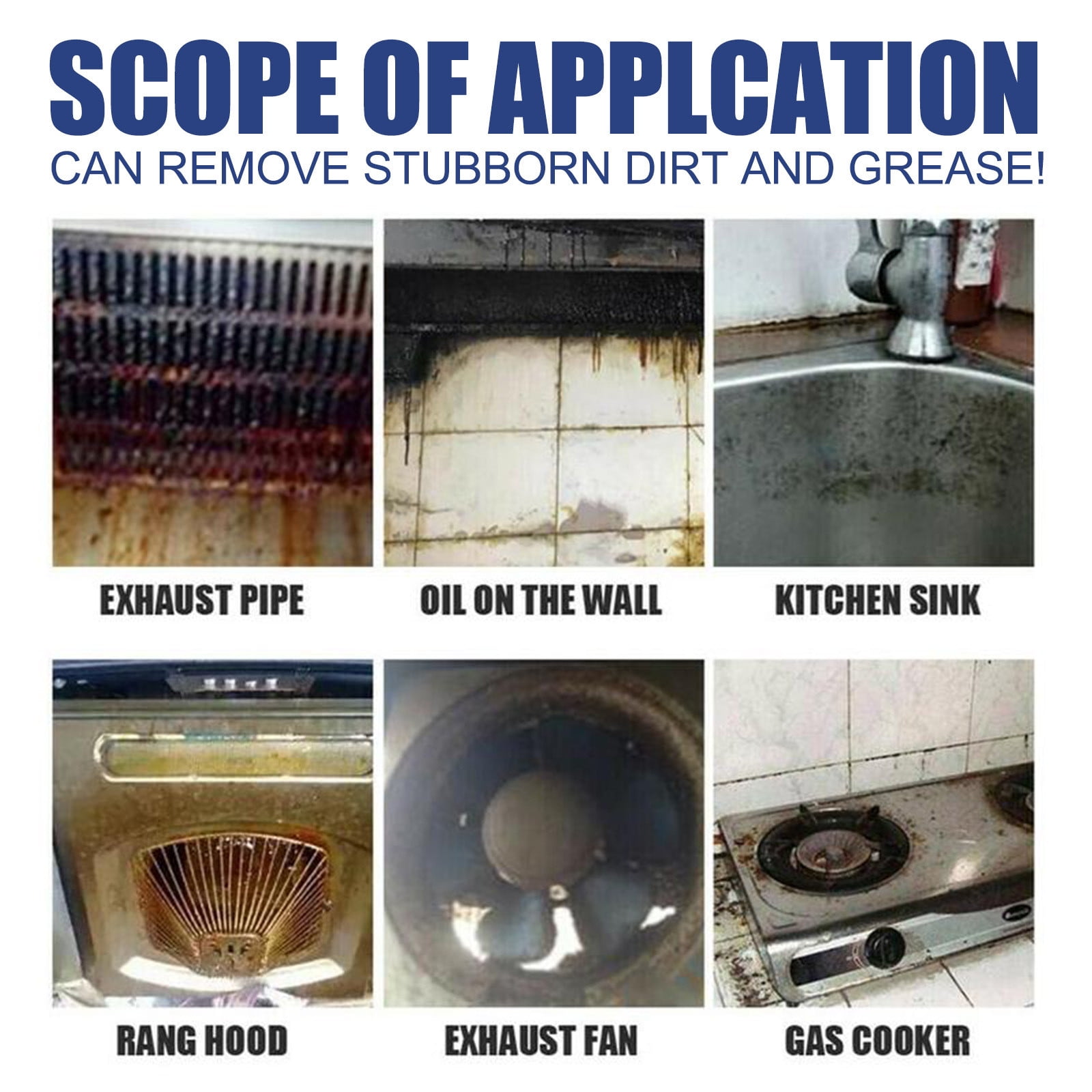 Blasgw Allpurpose Kitchen Bubble Cleaner Household Kitchen Foam Multifunctiona 30ml/100ml as