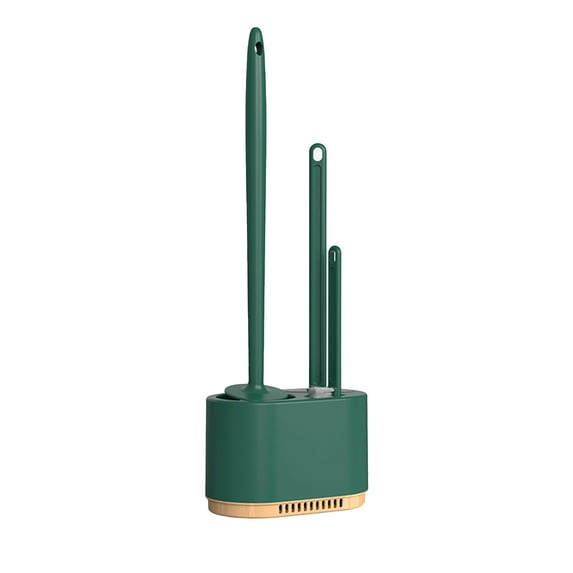 Blasgw Army Green Toilet Brush with Strong Bristles Heavy Base - Elegant Design for Efficient Cleaning, Ideal for Bathrooms RVs Army Green