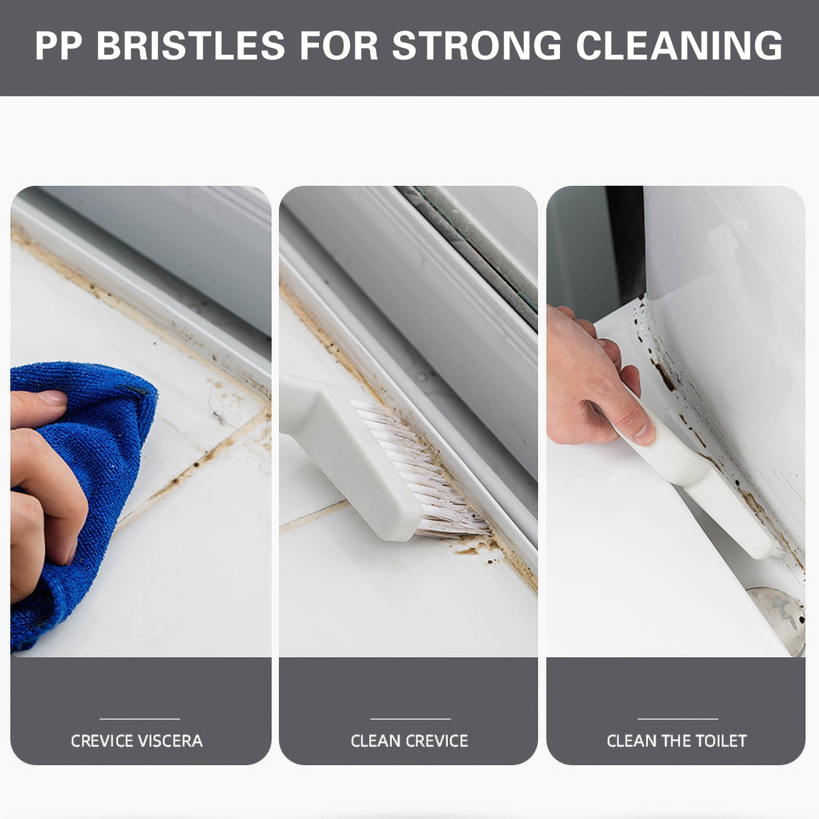 Blasgw Bathroom Grout Cleaning Brush for Seams and Corners Bathroom ...