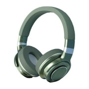 Blasgw Bluetooth Headphones Wireless Earbuds Over Ear Bluetooth Wireless Headphones Intelligent Noise Reduction HiFi Stereo Foldable Lightweight Headset With Deep Bass Green