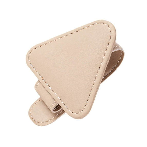 Blasgw Car Mounted Glasses Clip, Multifunctional ID Clip, Magnetic Suction Type, General Automotive Interior Products, Sun Visor, Sunglasses Storage Clip Beige