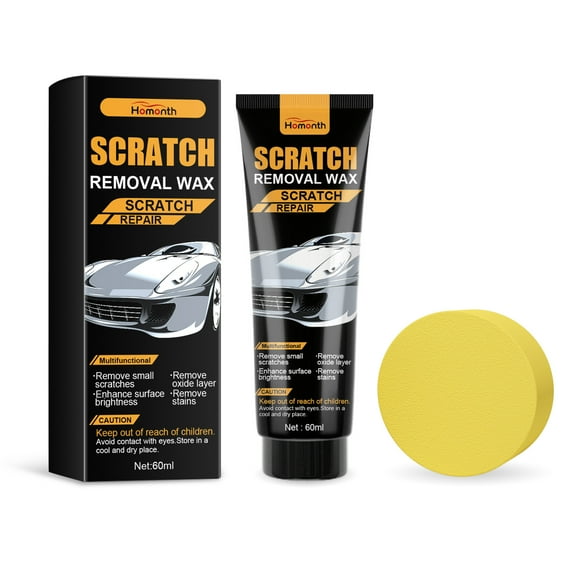 Blasgw Car Scratch Repair Cream 60ml Paint Restorer for Fine Scratches,Polishing Coating 9H Ceramic Protection,Long-Lasting Gloss,All Color Vehicles Easy One-Step Application with Sponge multicolor
