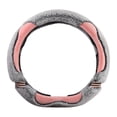 thumbnail image 1 of Blasgw Car Steering Wheel Cover Car Warm Non-slip Handlebar Cover Winter Antifreeze Hand Car Steering Wheel Cover Pink, 1 of 8