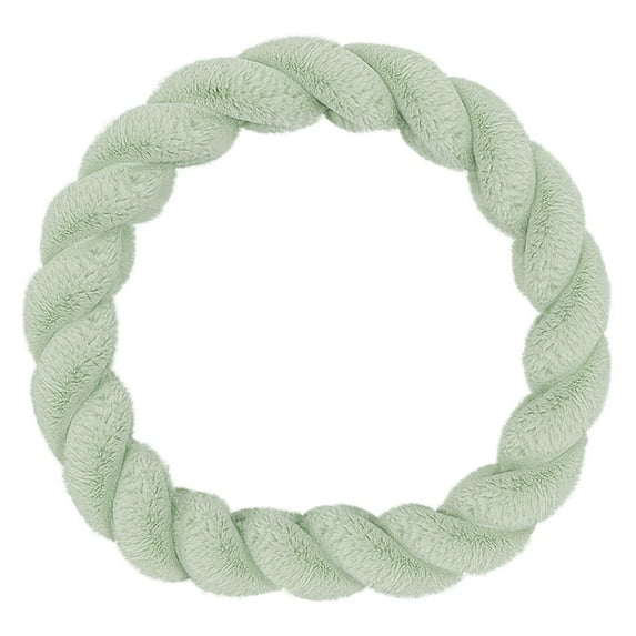 Blasgw Car Steering Wheel Cover With Soft Warm Non-Slip Car Decoration Car Wheel Protector Universal Fits 14-15 Inches Green