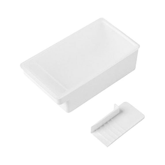 Blasgw Cheese Packaging Box Refrigerator Fruit Preservation Box Ginger Garlic Seasoning Storage Box Flip Over Butter Storage Box S