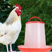 Blasgw Chicken Plastic Food Feeding Container with Lid and Handle - Suitable for Poultry Plastic Food Feeder Chicken Chick Hen Poultry Lid Handle Multicolour