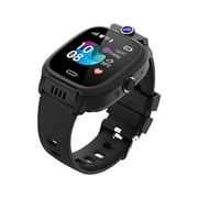 Blasgw Childrens Smart Watch WiFi Positioning Super Long Standby Childrens Phone Smart Watch Black