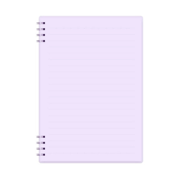 Blasgw Coil Book A5 Horizontal Notebook 8-hole Hand Thickened Office Learning Notebook Purple