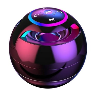 Blasgw Colorful Bluetooth Speaker with LED Lights,Portable Mini Ball Design Subwoofer for Outdoor,Wireless Bluetooth Speaker with Hands-Free Calling,Rechargeable Battery for Home Travel Fun AS SHOW