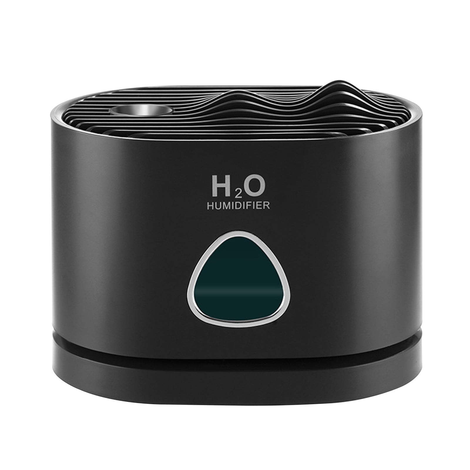 Blasgw Cool Mist Humidifiers For Babies, 460ML Quiet And Small Humidifier For Bedroom Nightstand, Mountain View, Space Saving, Auto Shut Off With LED Night Light Black