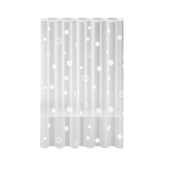 Blasgw EVA Shower Curtain with Weighted Hem Waterproof, No Drilling Required Includes Hooks Durable, Rustproof Grommets for Long-Term Use Easy Clean Machine Washable Multipurpose Home Décor White