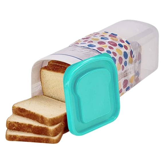 Blasgw Efficient Bread Storage and Dispenser Device for Keeping Sandwich Bread Fresh with Compact Design, Ideal for Home and Commercial Use. green