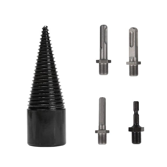 Blasgw Firewood Machine Drill Wood Reamer Punch Bit For Split Wood Cone-Drilling Tool As shown