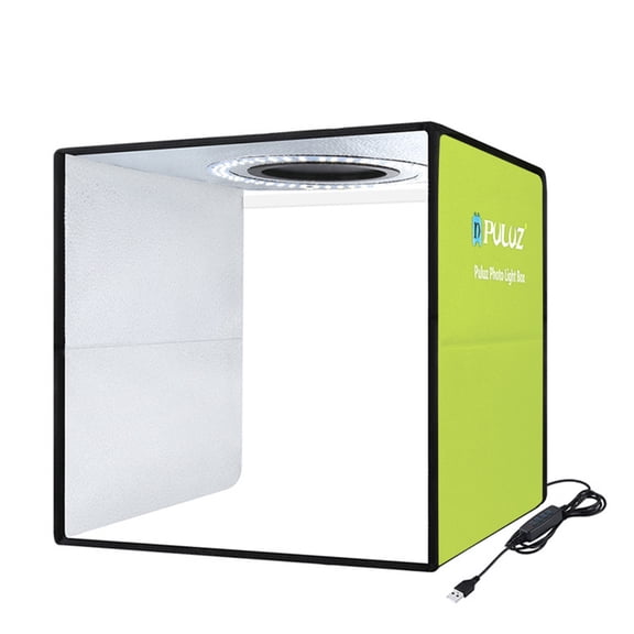 Blasgw Folding Photo Studio Lamp Portable Photo Shooting Tents 30cm Light Box With 6 Backdrops Small Items Product Photography Green