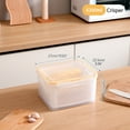 thumbnail image 1 of Blasgw Fruit Containers For Fridge - Leakproof Food Storage Containers With Removable Colander - Safe Produce Containers Keep Fruits, Vegetables, Meat Fresh Longer White, 1 of 2