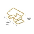 thumbnail image 1 of Blasgw Golden Iron Business Card Holder Elegant Multifunctional Desk Storage Box for Office Gift Display, Suitable for Storing Business Cards, Keys, Paperclips, Other Small Items Portable A, 1 of 2