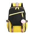 thumbnail image 1 of Blasgw High-value Computer Backpack USB Charging Interface Middle School Student Schoolbag Large-capacity Backpack Yellow, 1 of 3