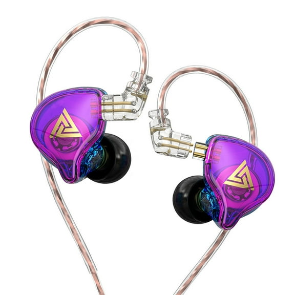 Blasgw In-Ear Bass Boost Earphones with HiFi Sound Advanced Dynamic Drivers, Noise Isolating Design, Wired Control for Music Calls Universally Compatible 3.5mm Jack Long Listening Comfort Purple