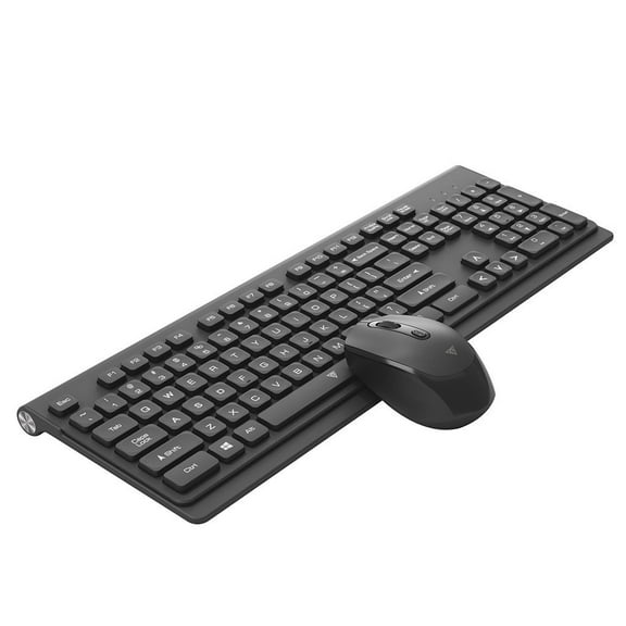 Blasgw Keyboard And Mouse Set Wireless 2.4G Home Office Ultra-Thin Wireless Black