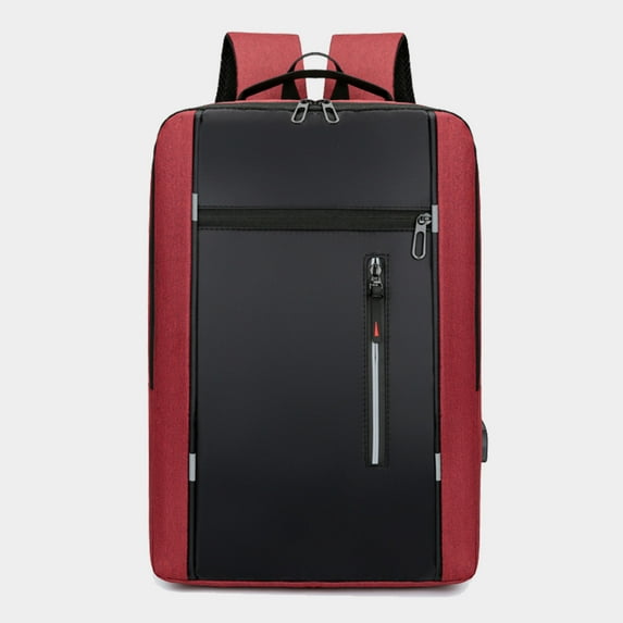 Blasgw Laptop Backpack 16 Inch, Business Slim Durable Laptops Travel Backpacks With USB Charging Port, College School Computer Bag Gifts For Men And Women Red