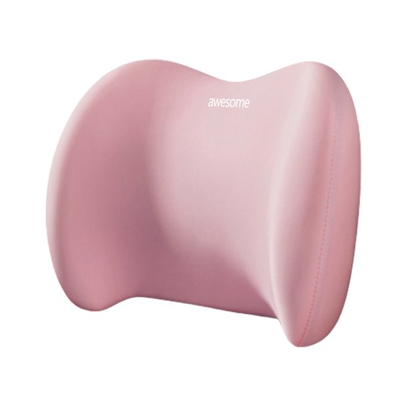 Blasgw Lumbar Pillows Lumbar Support Pillows For Office Chair Ergonomic Memory Foam Back Pillows For Car Back Support For Office Chair Car Bed Pink