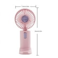 thumbnail image 1 of Blasgw Mini Portable Small Fan Quiet Rechargeable Office Desktop Fan Pink, 1 of 8