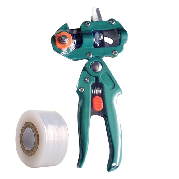 Blasgw Multi-purpose Fruit Tree Grafting Shears Grafting Knife Film Set Gardening Pruning Shears Hand-held Grafting Tools Green