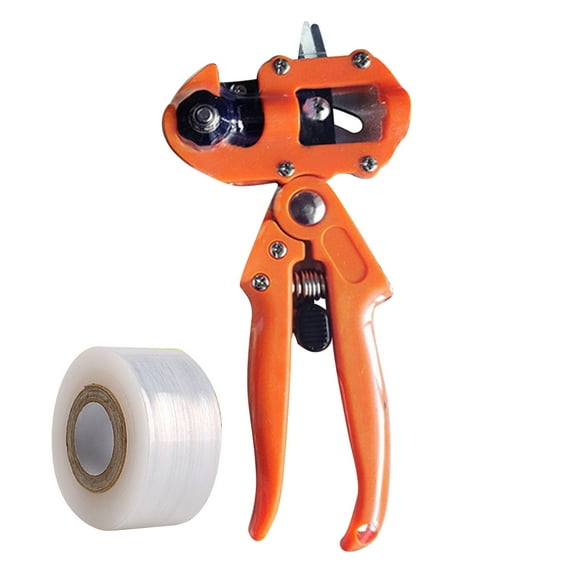 Blasgw Multi-purpose Fruit Tree Grafting Shears Grafting Knife Film Set Gardening Pruning Shears Hand-held Grafting Tools Orange