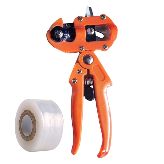 Blasgw Multi-purpose Fruit Tree Grafting Shears Grafting Knife Film Set Gardening Pruning Shears Hand-held Grafting Tools Orange