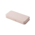 thumbnail image 1 of Blasgw Multifunctional Pencil Case - Plastic Frosted Stationery Storage Box for Students PP Material, 21x10x3 cm Pink, 1 of 4