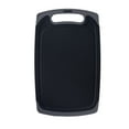 thumbnail image 1 of Blasgw Plastic Cutting Boards For Kitchen Dishwasher Safe Double-sided Design Extra Large Cutting Board For Meat Easy Grip Handle Non-Slip With Grinding Area Black, 1 of 7
