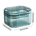 thumbnail image 1 of Blasgw Portable Denture Box, 3 Layer Denture Cup With Filter Denture Bath Box Small Retainer Cleaner Box Mouth Guard Braces Travel Container For Storage And Soaking Blue, 1 of 5
