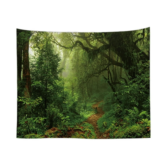 Blasgw Scenery Art Design Calico Tapestry Bedroom Decor Wall Hanging 51x59 Inches Multicolor