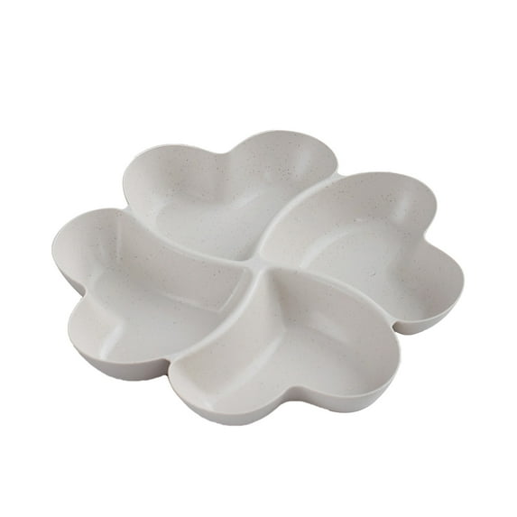Blasgw Segmented Candy Box Household Nut Box Dried Fruit Box Living Room Snack Box Plastic Fruit Box Snack Box White