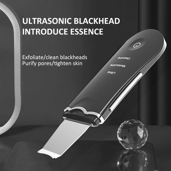 Blasgw Skin Scrubbers Spatula - Blackhead Remover Pore Cleaner Face Scraper Comedone Pimple Zit Extractor Facial Deep Cleaning Machine For Women Men Black