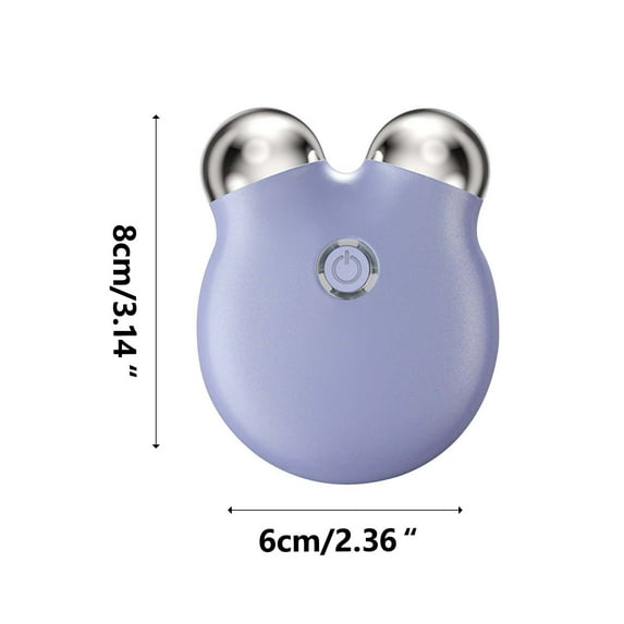 Blasgw Skin Tightening Device, Microcurrent Facial Massager, Face Massager Roller For Face Lift, Wrinkle Removal, Aging, Skin Rejuvenation, Glossy Black Purple