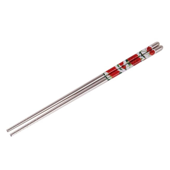 Blasgw Stainless Steel Chopsticks Reusable Multicolor Lightweight 304 Metal Chopsticks Dishwasher Safe - 1 Pairs B