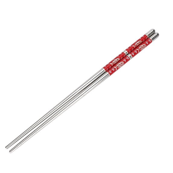Blasgw Stainless Steel Chopsticks Reusable Multicolor Lightweight 304 Metal Chopsticks Dishwasher Safe - 1 Pairs C