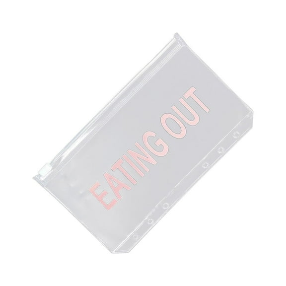 Blasgw Storage Folder with Cash Planner Binder and Zipper Bag - Decorative Student Monthly Organizer, Water and Dirt Protection for Documents and Bills Includes 2 Hand Ledgers B