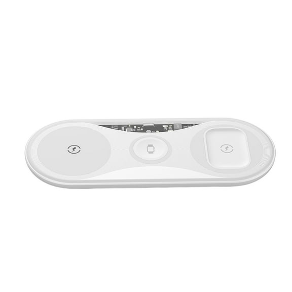 Blasgw Three In One Wireless Charger Fast Charging 15W Mobile Phone Flat Wireless Charging White
