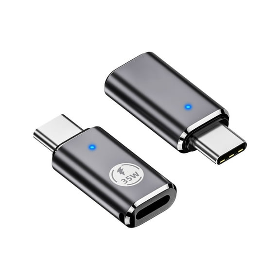 Blasgw USB-C to Lightning Adapter, MFi Certified Charging & Data Sync Converter, Durable Aluminum Alloy, High Speed 480Mbps, Reversible Plug & Play Portable & User-Friendly Gray