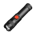 thumbnail image 1 of Blasgw USB Rechargeable Mini LED Tactical Flashlight,Super Bright,Zoomable,3 Light Modes,Waterproof Portable Torch for Outdoor,Emergency,Camping,Hiking - Compact,Durable Adjustable Focus black, 1 of 9