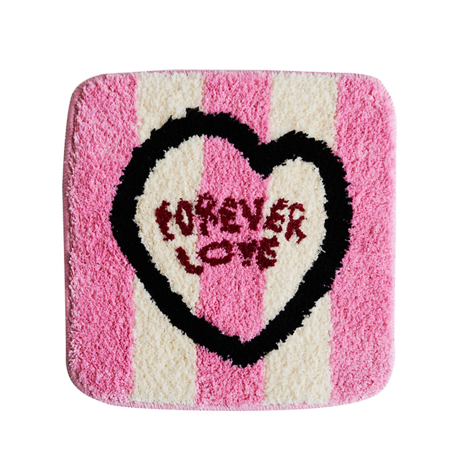 Blasgw Valentine's Day Cushion Shaggys Rugs Love Rugs Bath Rug Room
