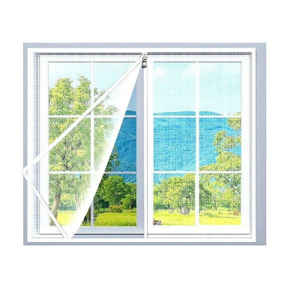 Blasgw Window Screen Adjustable Window Net Stainless Steel Wire Fine Mesh Screen Protector 39 X 47 Inches Window Frames With Mesh White