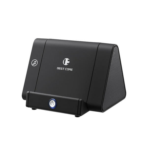 Blasgw Wireless Induction Speaker Mobile Phone Intelligent Resonance Wireless Phone Amplifier Sound Speaker, Hands-free Call, Ultra Long Battery Life Black