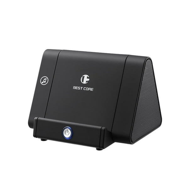 Blasgw Wireless Induction Speaker Mobile Phone Intelligent Resonance Wireless Phone Amplifier Sound Speaker, Hands-free Call, Ultra Long Battery Life Black